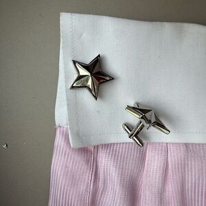 Givenchy Silver Star Cufflinks